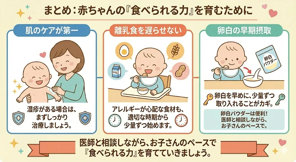 まとめ赤ちゃんが「食べられる力」を育むために